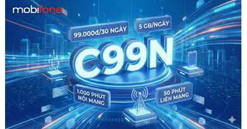 C99N MobiFone: Gọi thoại thả ga, Data xài thoải mái chỉ 99k/tháng